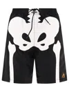 Kapital Straight-leg Long-length Panelled Swim Shorts