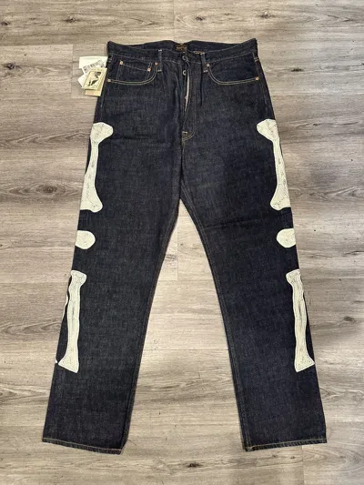Pre-owned Kapital Bones Denim Jeans In Blue