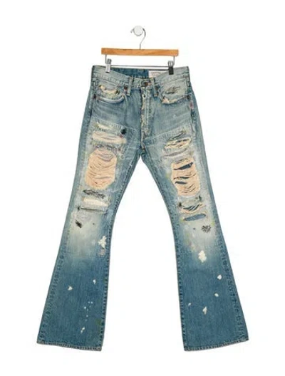 Pre-owned Kapital Bootcut Jeans In Blue