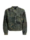 Kapital Boro Patchwork Denim Jacket In Green