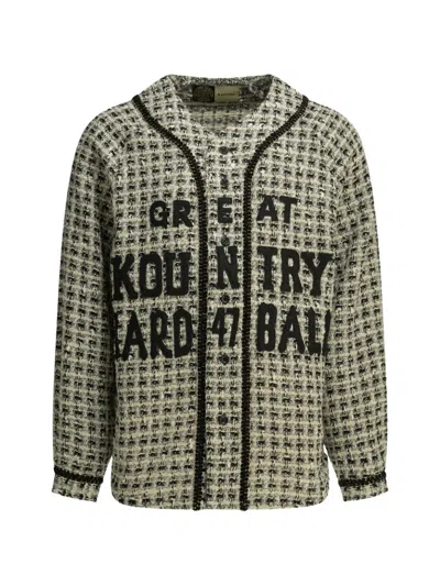 Kapital Bouclé Shirt In Gray
