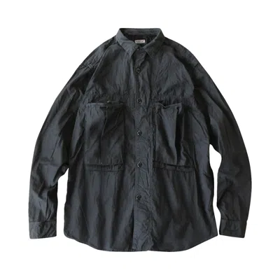 Pre-owned Kapital Broad Cloth Anorak Shirt 'black' | Men's Size 3