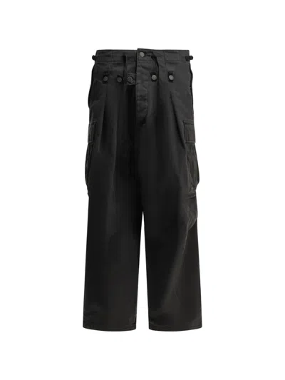 Kapital Button-detail Cargo Pants In Blue