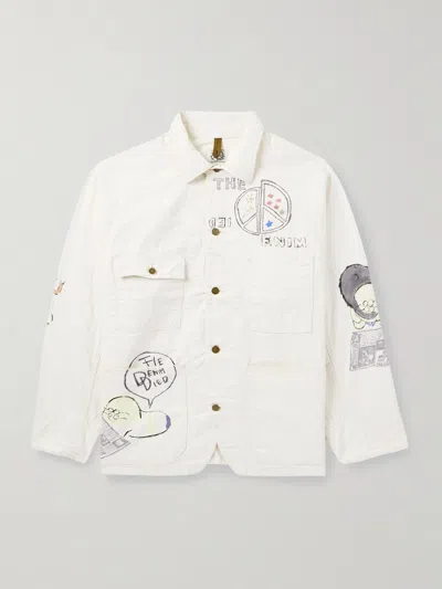 Kapital Cactus Beer Printed Cotton-twill Jacket In White