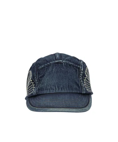 Kapital 'camp' Baseball Cap In Blue