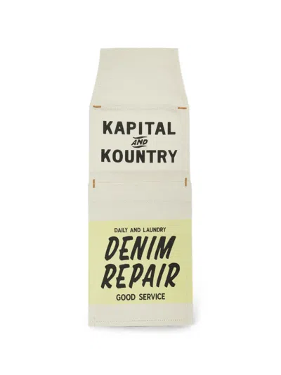 Kapital Canvas Pulp Phone Holder In White