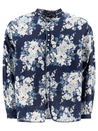 Kapital Champetre Discharge Shirts Blue In Navy