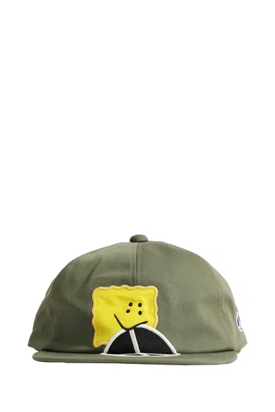 Kapital Chino Baseball Cap In Green
