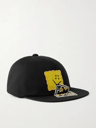 Kapital Chino Logo-embroidered Twill Baseball Cap In Black