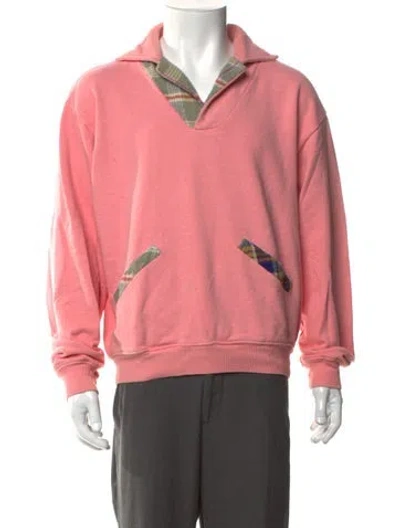 Pre-owned Kapital Collar Long Sleeve Sweatshirt In Pink