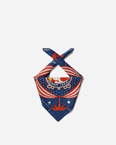 Kapital Color Bandana (ikari Makuri) Navy In Blue