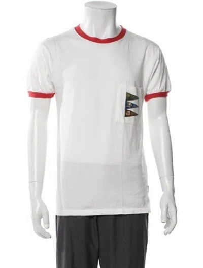 Pre-owned Kapital Colorblock Pattern Crew Neck T-shirt In Neutral