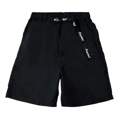 Pre-owned Kapital Combed Burberry Easy Shorts (rainbowy) 'black/yellow' | Multi-color | Men's Size 3