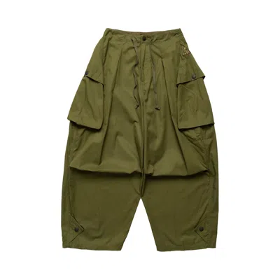 Pre-owned Kapital Combed Gabergine Aozai Cargo Pants 'khaki' | Brown | Men's Size 2