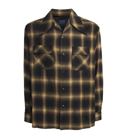 Kapital Cotton-blend Check Shirt In Brown