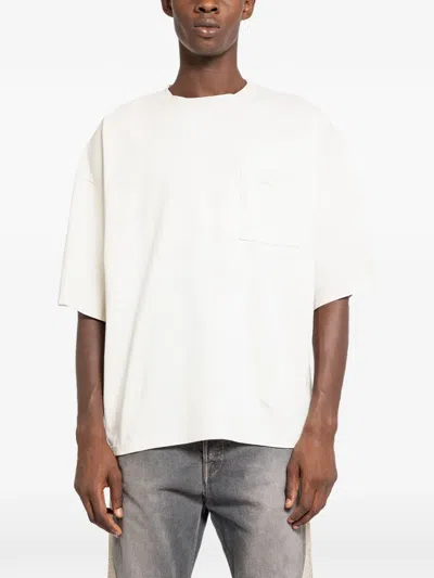 Kapital Cotton Crew-neck T-shirt In Neutral