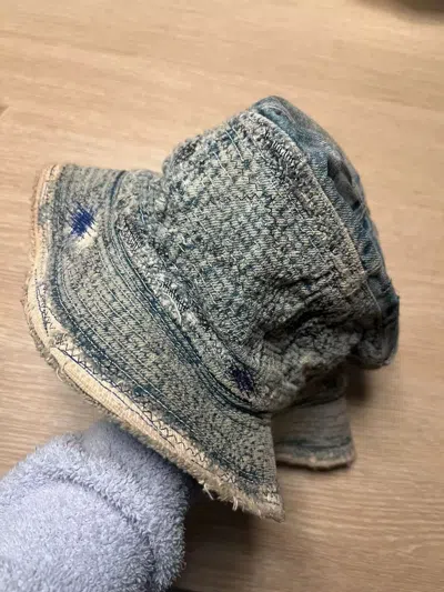 Pre-owned Kapital Cowboy Fisherman Hat In Blue