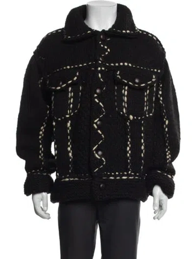 Pre-owned Kapital Cowichan Wool Cardigan W/ Tags In Gray