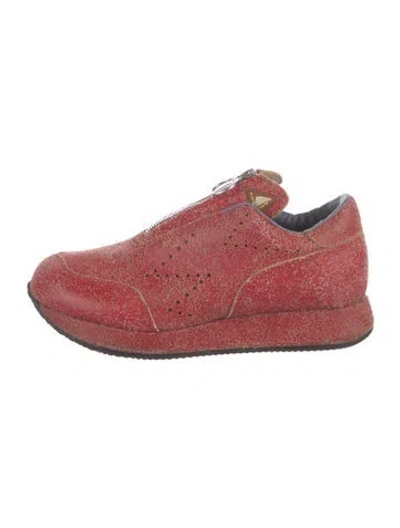 Pre-owned Kapital Cracked Sneakers In Red