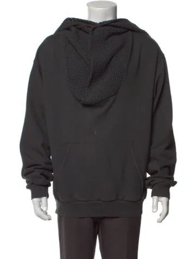 Pre-owned Kapital Crew Neck Long Sleeve Hoodie In Grey