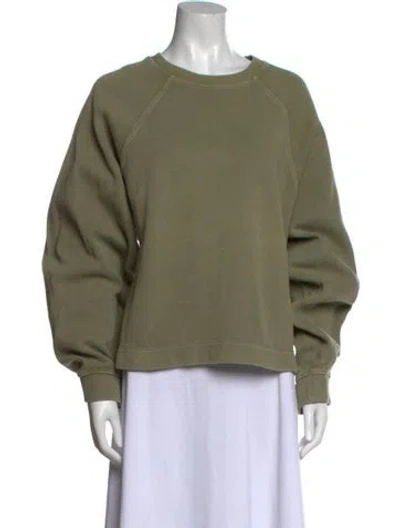 Pre-owned Kapital Crew Neck Long Sleeve Sweatshirt In Green