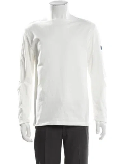 Pre-owned Kapital Crew Neck Long Sleeve T-shirt In White