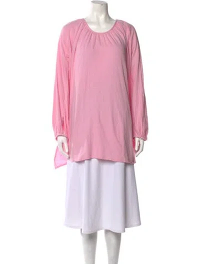 Pre-owned Kapital Crew Neck Long Sleeve Tunic In Pink