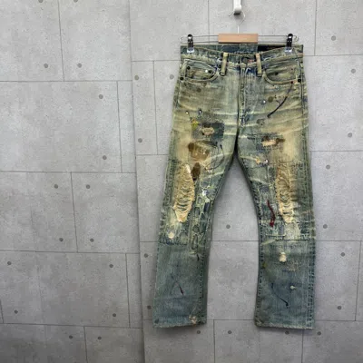 Pre-owned Kapital Damaged Denim Jeans