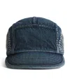 Kapital Denim Furoshiki Camp Cap In Blue