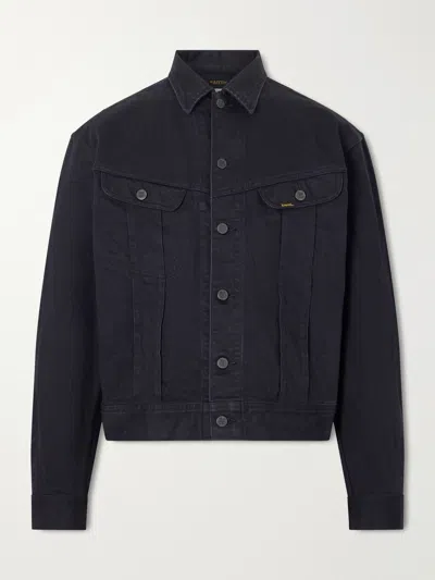 Kapital 14oz Denim Westerner Jacket In Black