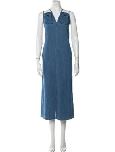 Pre-owned Kapital Denim Long Dress In Blue
