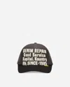 Kapital Denim Repair Service Track Cap In Black