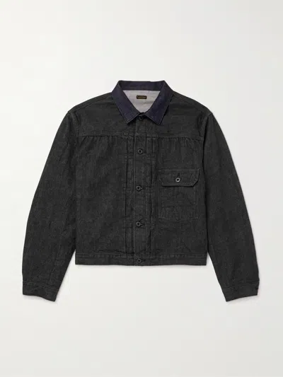 Kapital Denim Trucker Jacket In Black