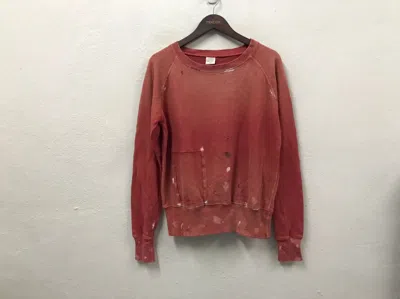 Pre-owned Kapital Distressed Sweatshirt In Red