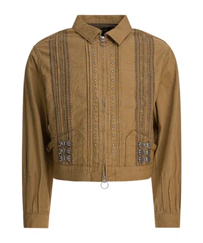 Kapital Drizzler Overshirt Jacket In Brown