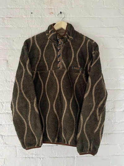 Pre-owned Kapital Drunken Stripe Fleece Pullover
