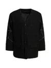 Kapital Single-breasted Button Jacket In Black