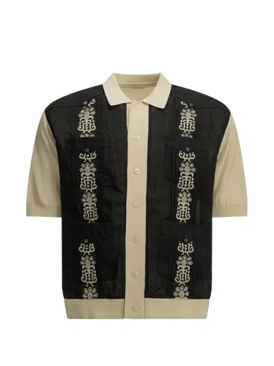 Kapital Embroidered Panelled Shirt In Multi