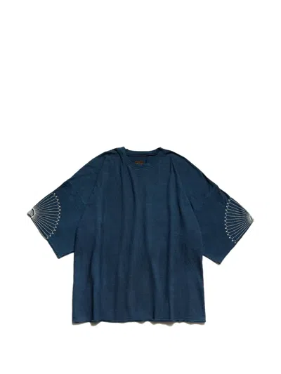 Kapital Embroidery Oversized T-shirt In Blue