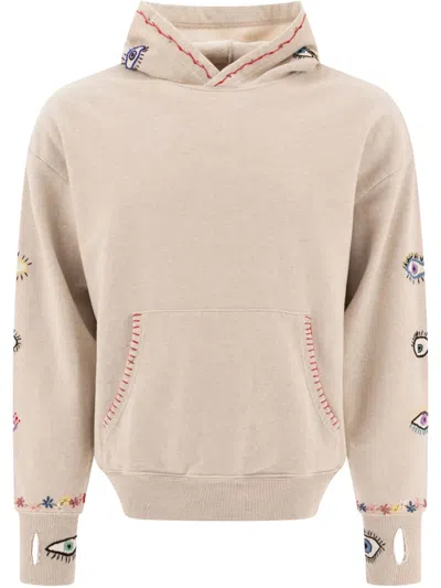 Kapital Eye-motif Hoodie In Pink