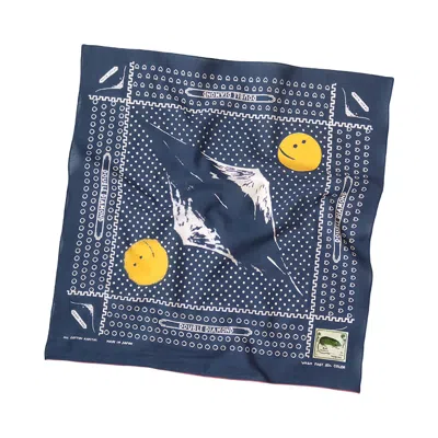 Pre-owned Kapital Fastcolor Selvedge Bandana 'navy' | Blue | Men's Size Onesize