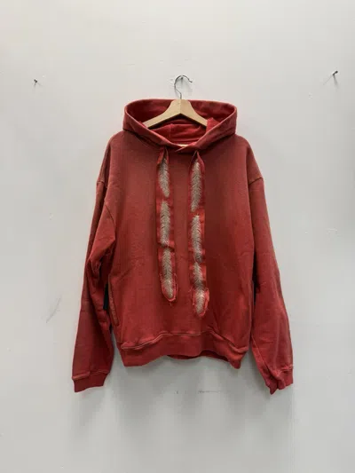 Pre-owned Kapital Feather Hoodie In Red