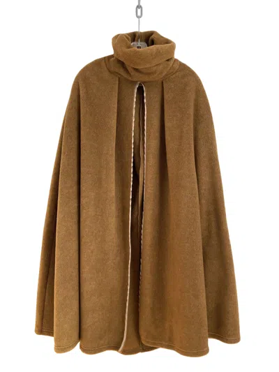 Pre-owned Kapital Fleece Poncho In Brown