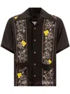 Kapital Gauze Bandana Patchwork Shirts Black In Black