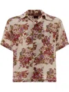 Kapital Camp-collar Floral-print Woven Shirt In Neutrals