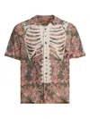 Kapital Floral Skeleton-print Shirt In Pink