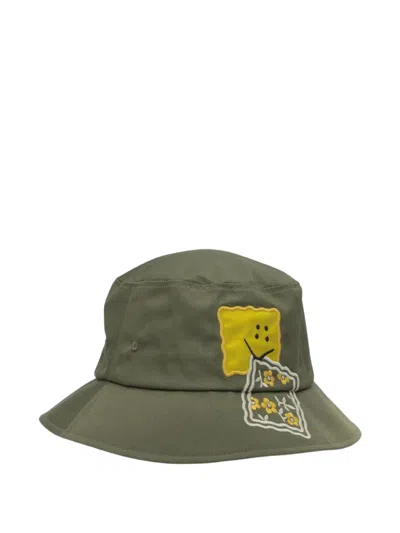 Kapital Flower-embroidered Hat In Metallic