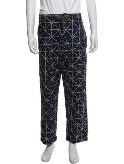 Pre-owned Kapital Folk Dojo Pants In Blue