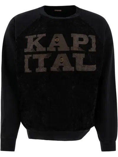Kapital Fur Grizzly Sweatshirt In Black