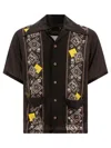 Kapital Gauze Bandana Patchwork Shirts Black In Black